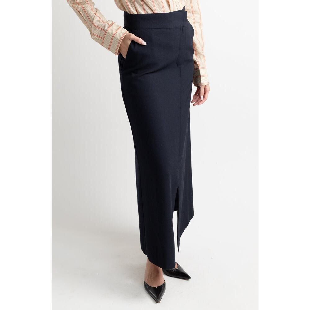 Raben Saloner Navy Blue Maxi Skirt